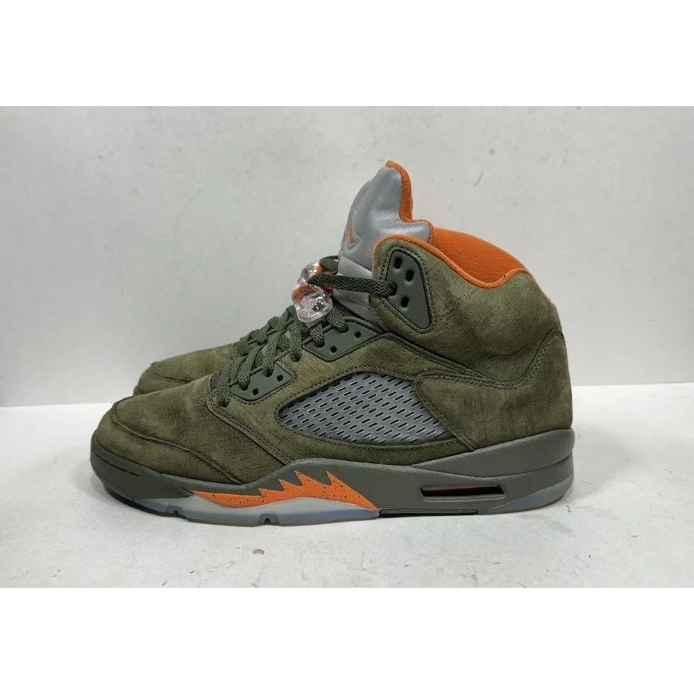 Air Jordan 5 Olive Green Men's Size 12 Sneakers DD0587-308 Shoes